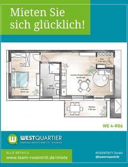 ZUR MIETE - 2-Zimmer-Wohnung mit Balkon in 97318 Kitzingen (WE 4-R06) - Kitzingen