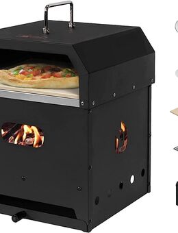Outdoor Grill Holz BBQ Smoker Tragbarer Pizzaofen Pizzamaker Outdoor-Pizzaofen zum Backen Set 2 - Wuppertal