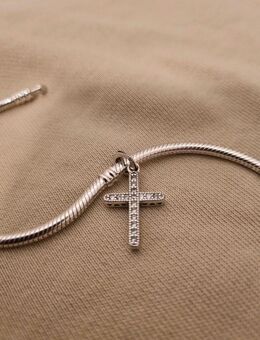 Charm Kreuz Anhänger Charms für Armband S925 - München