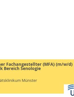 Medizinischer Fachangestellter (MFA) (gn*) Frauenklinik Bereich Senologie - Münster