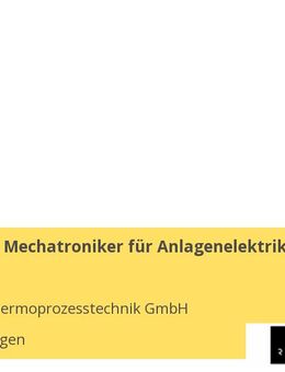 Elektriker / Mechatroniker für Anlagenelektrik (m/w/d) - Schechingen