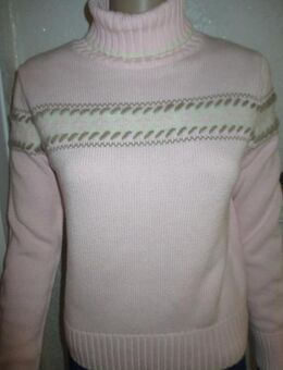 Wolle * Angora * Norweger- Style * Rollkragen * Strick * Pullover "ESPRIT" Gr. 34, 36- 38/ XS- S * rosé * champanger * - Riedlingen