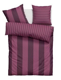 Home affaire Bettwäsche Sari, Linon, 3 teilig, in verschiedenen Qualitäten, maritime Bettwäsche mit Streifen