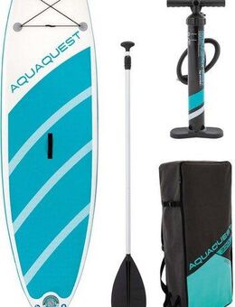 Intex SUP-Board AQUA QUEST 320, Allround Board, (Set, 3 tlg., mit Paddel, Pumpe und Transportrucksack)