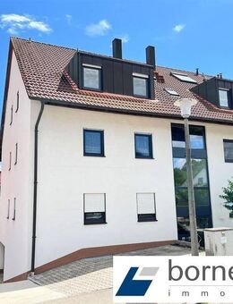 Rednitzhembach! Zeitgemäße 3-Zi.-DG-ETW mit Balkon, EBK, Spitzboden + TG! - Rednitzhembach