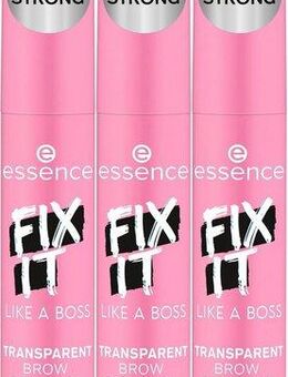 Essence Augenbrauen-Gel FIX IT LIKE A BOSS TRANSPARENT BROW FIXING GEL, 3-tlg., mit langanhaltender Textur