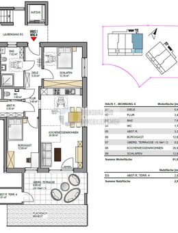Nachhaltig Wohnen in Mietingen - Energieeffiziente Neubauwohnung KfW 40 + QNG - Mietingen