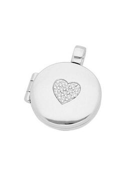 GIORGIO MARTELLO MILANO Medallionanhänger Medaillon mit Zirkonia, Silber 925