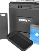 Kühlbox Set Premium mit 2 Kühlakkus und Schneidebrett 16L NEU in 79853