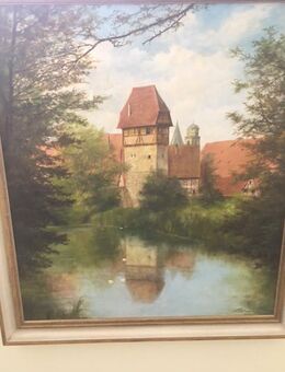 ORIGINAL ÖLGEMÄLDE DINKELSBÜHL - Laupheim Zentrum