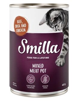 Smilla Multifleischtöpfchen 6 x 400 g - Rind, Ente und Hühnchen