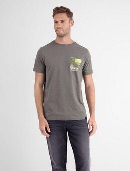 LERROS T-Shirt LERROS O-Neck T-Shirt, Brustprint