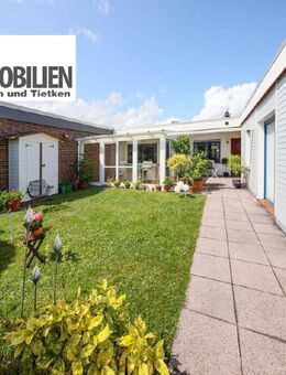 TT bietet an: Reihenmittelhaus im Halbatrium-Stil - modern, ebenerdig und mit idyllischem Garten! - Wilhelmshaven