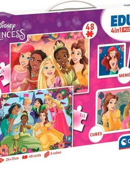 Clementoni® Puzzle Edukit, 4n1, Disney Princess, 78 Puzzleteile, Made in Europe