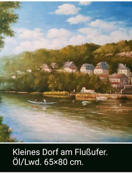 Landschaftsbild mit dem Fluß. - Nürnberg