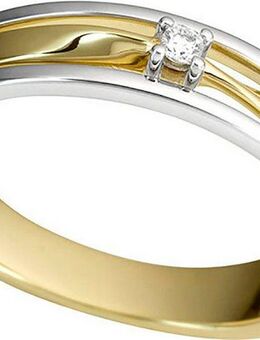 Firetti Diamantring Schmuck Geschenk Gold 333 Damenring Goldring Fingerring Bicolor, mit Diamanten