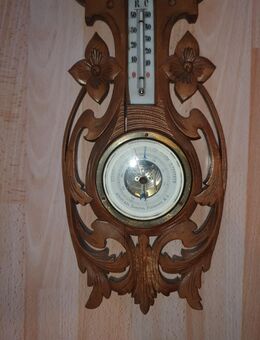 Barometer, Wetterstation, Thermometer, Vintage, Nachlass, 48 cm - Eisenberg (Bayern)