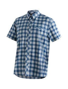 Maier Sports Outdoorhemd Kasen S/S M kurzarm Herrenhemd, atmungsaktives Wanderhemd, Karohemd