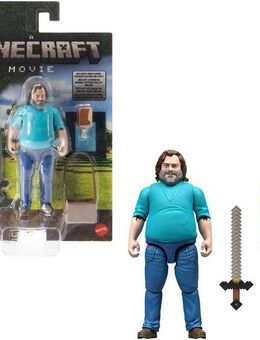 Mattel® Actionfigur Minecraft Steve, (Set)