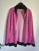 Samt Velours Jacke Gr. 46 Pink, Harmony "Changierend" in 27624
