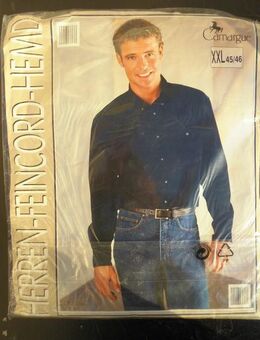 Herren Feincord Hemd Gr. XXL 45/46 100 % Baumwolle Camargue ovp 5,- - Flensburg