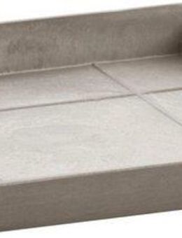 ECOPOTS Blumentopfuntersetzer ROUND SAUCER Taupe, BxTxH: 35,5x35,5x3,5 cm