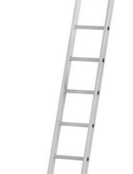 Hailo Anlegeleiter S60 ProfiStep uno, Aluminium-Anlegeleiter 12 Sprossen