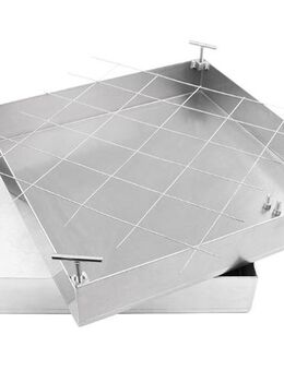 Schachtabdeckung Edelstahl SAP-50/5E auspflasterbar 500x500 mm - Hiddenhausen