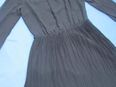 Freizeitkleider NEU mit ETIKETT * Duftig * Romantik * Cocktail * Ausgeh * Anlass * Ball * Seiden- Chiffon * Plissè- Falten * Kleid "Taifun" Gr. 34/ XS * dunkel- nacht- blau * in 88499