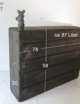 Wohnmobil Abwassertank ca 87 Liter gebraucht ca 78 x 58 x 20 - Schotten Zentrum