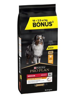 2,5 kg gratis! 16,5 kg PURINA PRO PLAN Adult - Medium Everyday Nutrition