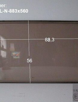 Original Wohnwagenfenster ca 88,3 x 56 Polyplastic Roxite PMMA 43R - 001745 V-X/B (ca BJ 1990-2000) - neue Lagerware mit Kleber-Resten - Sonderpreis - Festeinbaufenster - Schotten Zentrum