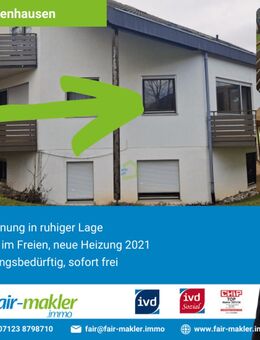 FAIR-Makler: Kapitalanleger aufgepasst: Wohnung in ruhiger und begehrter Lage - Reutlingen