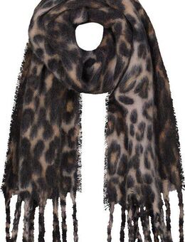 Monari Modeschal Schal/Tuch Flausch Leo, Regular fit mit Leopardenmuster