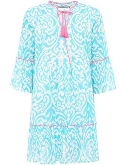 Zwillingsherz Sommerkleid Kleid "Ornamente" mit Tasseln, Trompeten Ärmeln und Eingriffstaschen