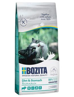 2 x 2 kg Bozita zum Sonderpreis! - Grainfree Diet & Stomach Elch
