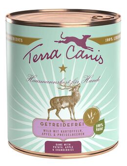 Sparpaket Terra Canis getreidefrei 12 x 800 g - Wild mit Kartoffeln, Apfel und Preiselbeeren