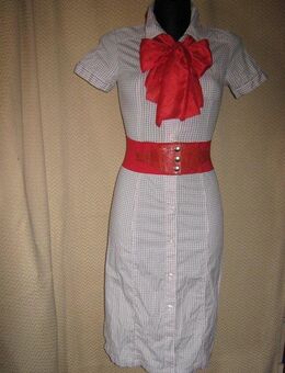 NEUw * Modern * Karo * Kurzarm * Hemdblusen * Kleid "H&M" Gr. 32- 34/ XS * weiß * schwarz * - Riedlingen