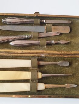 Antikes Maniküre Set, Solingen Dreihieb Naturscharf, gestempelt - Büdelsdorf