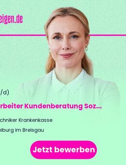 Mitarbeiter Kundenberatung Sozialversicherung (m/w/d) - Freiburg (Breisgau)