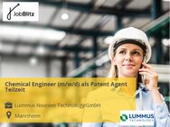 Chemical Engineer (m/w/d) als Patent Agent Teilzeit - Mannheim