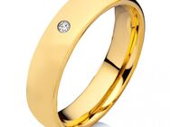 Damenring Wolframring W755D mit Zirkonia -Gravur - Aholming