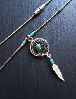 Traumfänger Kette mit Anhänger und Drehverschluss 39cm NEU - München