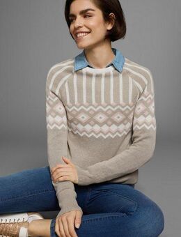 AJC Jacquardpullover mit Norwegermuster in verschiedenen Farbvarianten