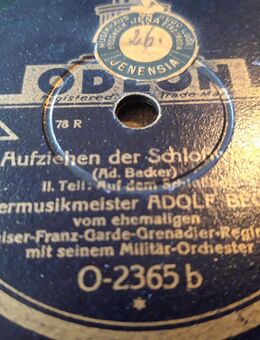 Schellackplatte Aufziehen der Schloßwache Teil I. und II. - Berlin
