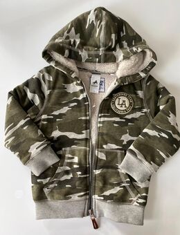 Kinder Jungen Jacke Camouflage Armi Gefüttert Grün Khaki Reißverschluss Kapuze Palomino Gr. 110, NEU - Albstadt