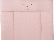 roba® Wickelauflage Style, Soft, mauve, mit aufgesticktem Gesicht