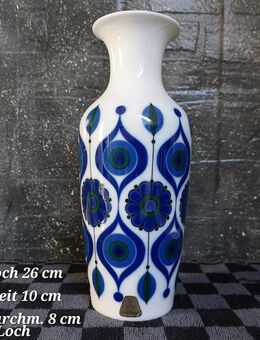 Kaiser Vintage Vase Echt Kobalt 275 Blue Flowers - Hannover Buchholz-Kleefeld