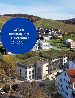 Barrierefreie 2 Zi. Wohnung mit ca. 82 qm Wohnfläche, Dachterrasse und HWR - Weinstadt