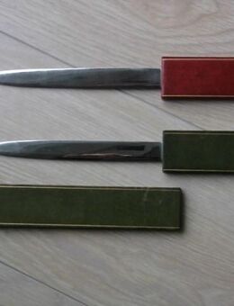2 Brieföffner Leder? Kunstleder? Stahl Edelstahl Vintage zus. 6,- - Flensburg
